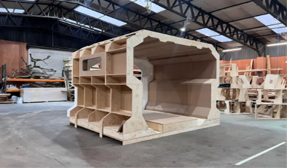 A pre-production visualization of a digital set for In-Camera VFX.