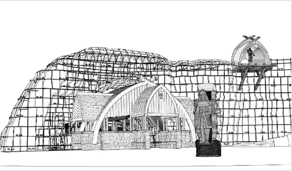 Behind-the-scenes of Game of Thrones set construction.